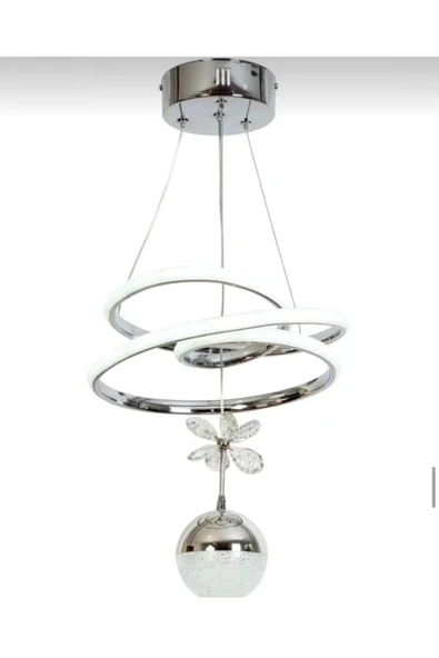 LUNOX Kaos-1ch/tek toplu taşlı led avize ürün görseli 1