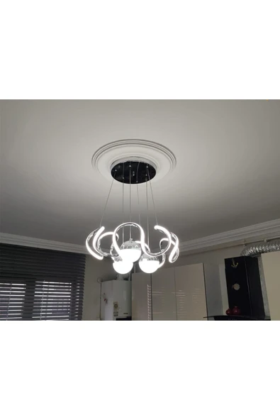 LUNOX Arya-3ch/3 toplu taşsız led avize - Resim 2