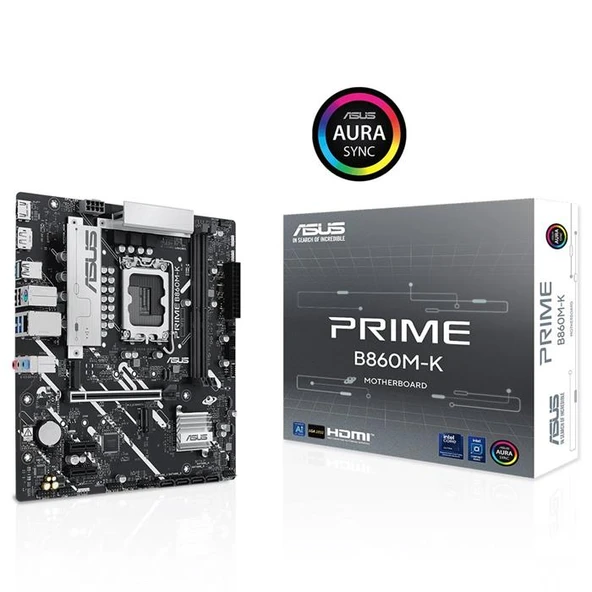 Asus Prime B860M-K Intel LGA1851 DDR5 Micro ATX Anakart ürün görseli 1