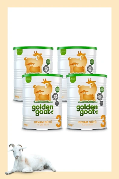 Golden Goat 3 Keçi Devam Sütü 400 gr x 4 Adet ürün görseli 1