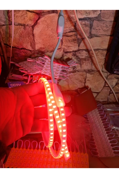 ERBAY 5 Metre 220 Volt Kırmızı Silikonlu Led ürün görseli 1