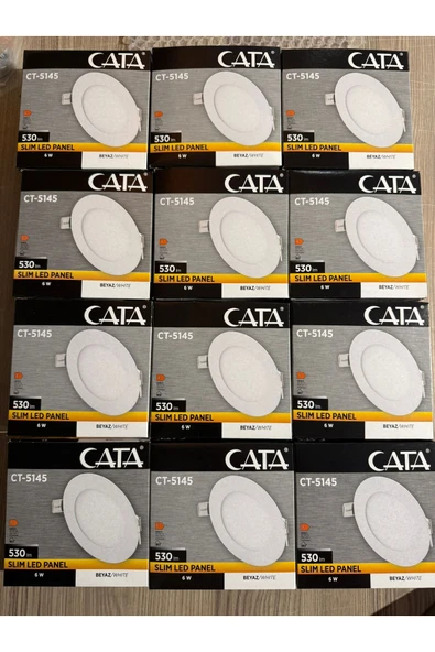 Cata 5145 SIVA ALTI LED PANEL BEYAZ IŞIK 12 ADET ürün görseli 1