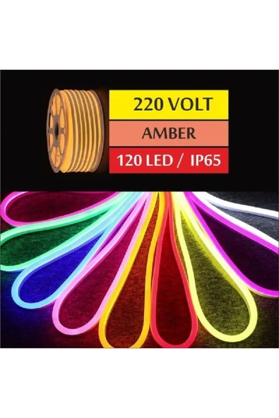 ERBAY 50 Metre 8x16mm 220 Volt Hazır Fişli Neon Led ürün görseli 1