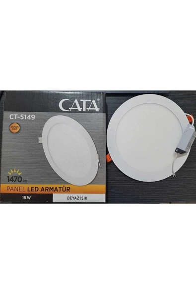 Cata 18w Sıva Altı Led Panel Spot Ct-5169 - Beyaz Işık - Alüminyum Beyaz Kasa ürün görseli 1