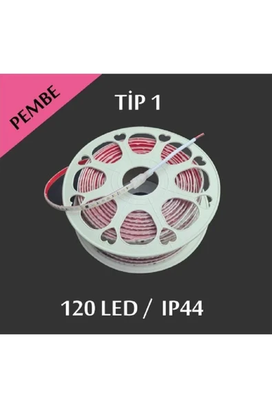 ERBAY 50 Metre 220V Şerit Led Tip1 50 Metre Silikonlu 120 Ledli Yüksek Işık ürün görseli 1