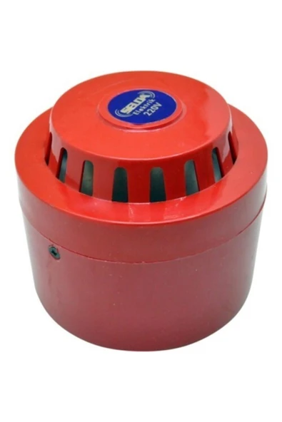 Selda Yangın Alarm Ihbar Ikaz Sireni Acil Durum Korna 220 Volt Alarm Korna Siren 85 Desibel Ses Plastik ürün görseli 1
