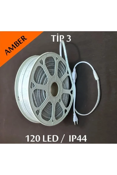 ERBAY 50 Metre 220v Şerit Led Hazır Fişli Silikonlu Dış Mekan 120 Ledli ürün görseli 1