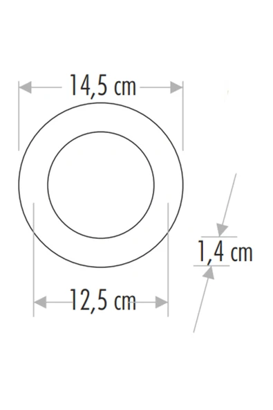 Cata 5146B 9W BEYAZ LED PANEL ARMATÜR ürün görseli 1
