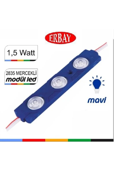 ERBAY 20 Adet 1,5w Büyük Boy Mercekli Geniş Açılı Modül Led ürün görseli 1