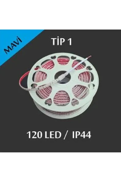 ERBAY 50 Metre 220V Şerit Led Tip1 50 Metre Silikonlu 120 Ledli Yüksek Işık ürün görseli 1