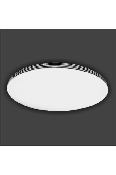 ERBAY 18W SIVA ÜSTÜ ARMATÜR DEKORATİF LED PANEL KROM ÇİZGİLİ ürün görseli 1