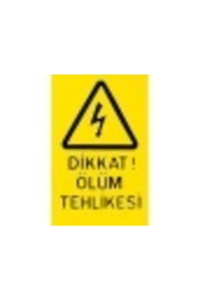 ERBAY 2 Adet Ölüm Tehlike Levhası ((BÜYÜK) 15*23 ürün görseli 1