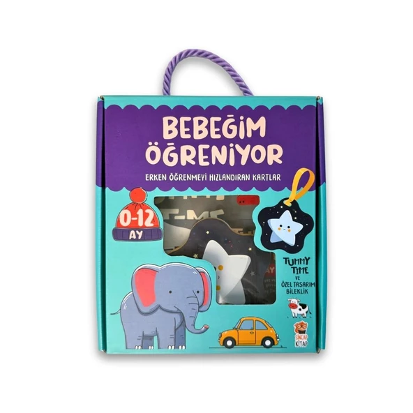 SİNCAP KİTAP 0-12  BEBEĞİM ÖĞRENİYOR İLK KARTLARIM ürün görseli 1