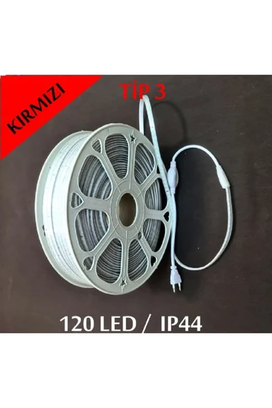ERBAY 50 Metre 220v Şerit Led Hazır Fişli Silikonlu Dış Mekan 120 Ledli ürün görseli 1