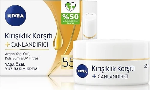 NIVEA YÜZ BAKIM KREMİ YAŞ 55+ 50ML-KIRIŞIKLIK KARŞITI ürün görseli 1
