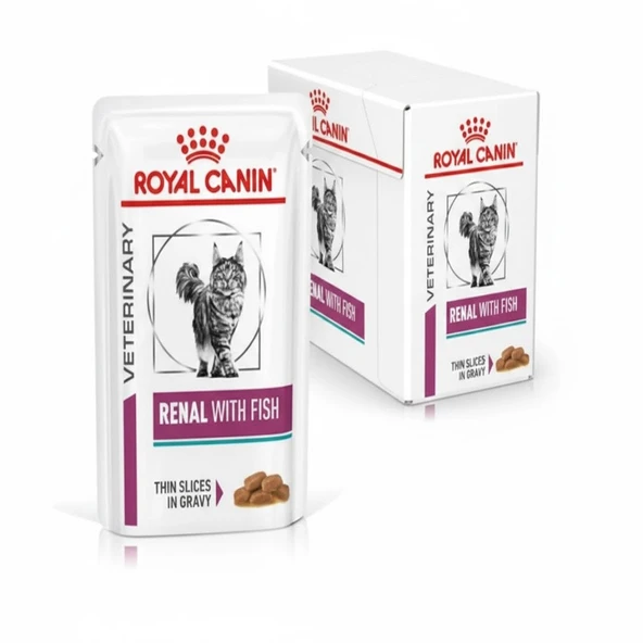 Royal Canin Renal Fish 12x85 Gr - Kronik Böbrek Hastalığı İçin Lezzetli Balıklı Konserve ürün görseli 1