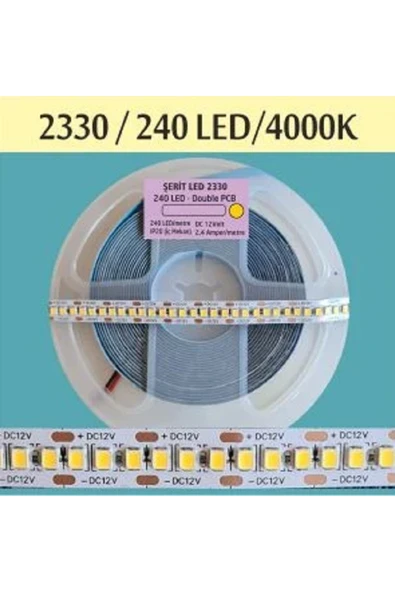 ERBAY Profesyonel Şerit Led 240 Ledli Şerit Led 5 Metre Trafo Hariç İç Mekan ürün görseli 1