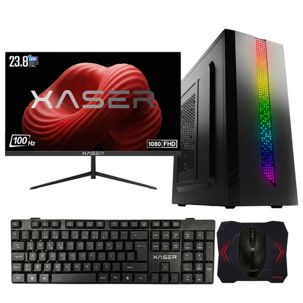 Xaser Xsr1237 i3 13100F 32GB Ram 1TB SSD 2GB GT610 23.8" Monitör Ultra Performanslı Ofis Bilgisayarı ürün görseli 1