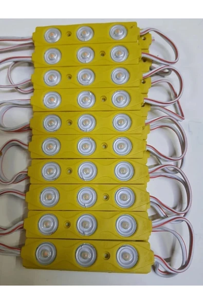 GARRA 10 Adet 1.5 Watt Amber Modül Led 2835 Mercekli 12 Volt ürün görseli 1