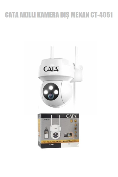 Cata AKILLI KAMERA DIŞ MEKAN CT-4051 IP66 1080P GECE GÖRÜŞLÜ SİRENLİ ürün görseli 1