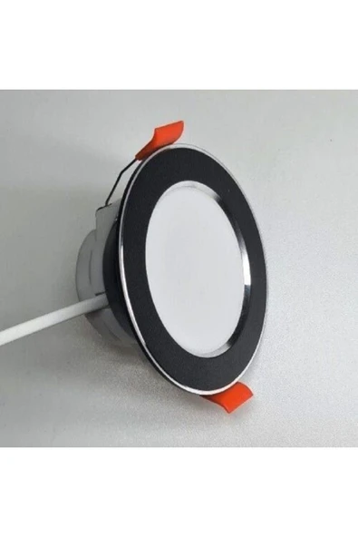 ERBAY 6w Led 10 Adet 6w 3 Renkli Spot –Siyah - Krom Çizgi ürün görseli 1