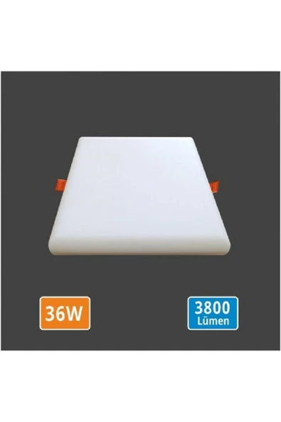 ERBAY 6500K Beyaz 36W Kare  Ayarlı Çerçevesiz Yüksek Işık Led panel ürün görseli 1