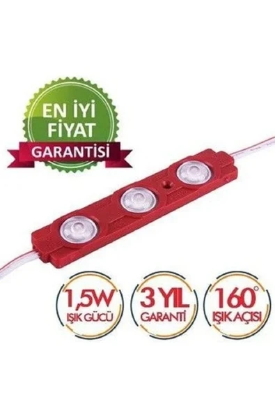 ERBAY 20 Adet 1,5w Büyük Boy Mercekli Geniş Açılı Modül Led ürün görseli 1