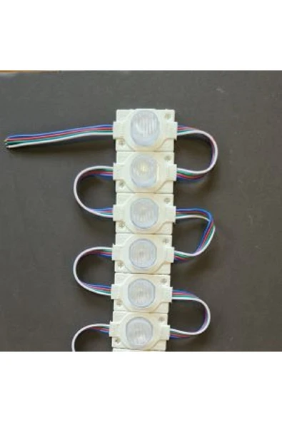 ERBAY 10 Adet Beyaz Mavi Kırmızı Amber Modül Led Tek Gözlü Modül Led Manda Gözü Modül Led 12V ürün görseli 1