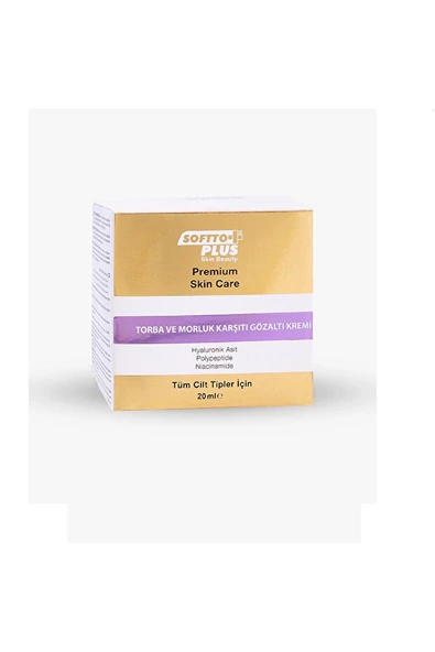SOFTTO PLUS TORBA VE MORLUKLARA KARŞI GÖZ ALTI KREMİ-20ML ürün görseli 1