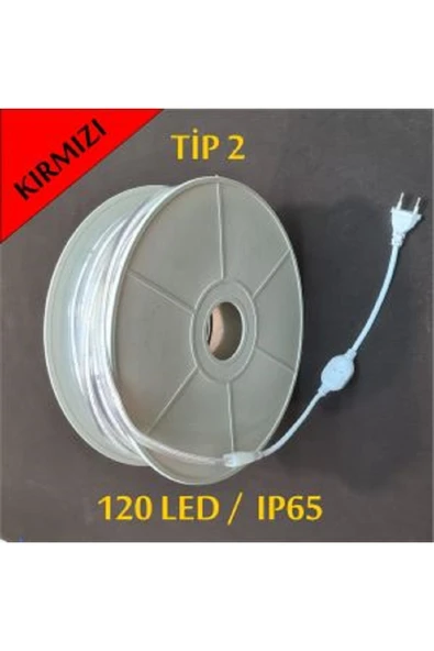 ERBAY Kırmızı 50 Metre 220v Şerit Led Kırmızı ürün görseli 1