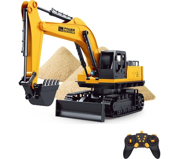 Uzaktan Kumandalı Şarjlı Excavator 1:12 360 Rotasyon Full Fonksiyon 43 cm ürün görseli 1