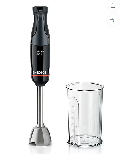 BOSCH Serie 4 ErgoMaster El Blenderı (Siyah, Antrasit) ürün görseli 1