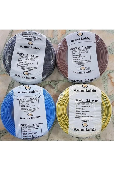 ÖZNUR 2,5 Mm Nya Kablo - 100 Metre ürün görseli 1