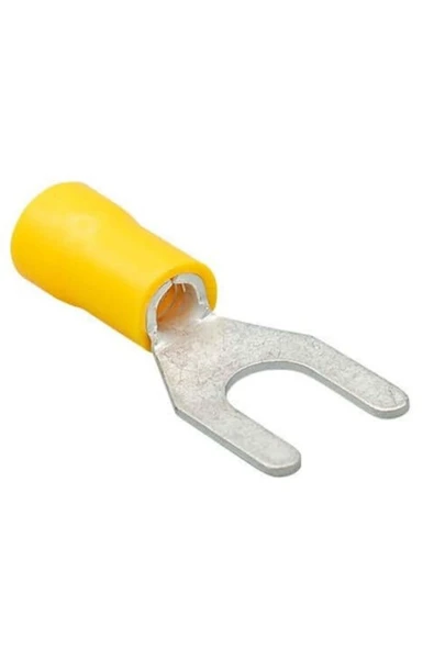 GÜVEN Gwest GÇU-8006 4.0-6.0mm2 (100 Adet) Çatal Tip İzoleli Kablo Ucu ürün görseli 1