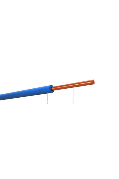 ÖZNUR 2,5 Mm Nya Kablo - Mavi - Tam Bakır - 10 Metre ürün görseli 1