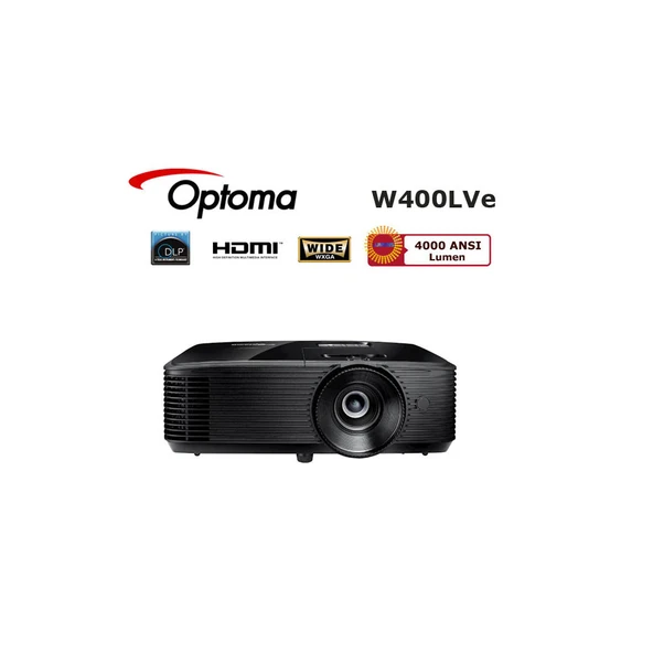 Optoma W400LVE 4000 ANSI Lümen HD Projeksiyon Cihazı ürün görseli 1