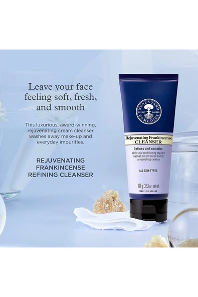 NEALS YARD REMEDİES Rejuvinating Frankincense Cleanser - Canlandırıcı Ve Arındırıcı Organik Yüz Temizleme Jeli 100g ürün görseli 1
