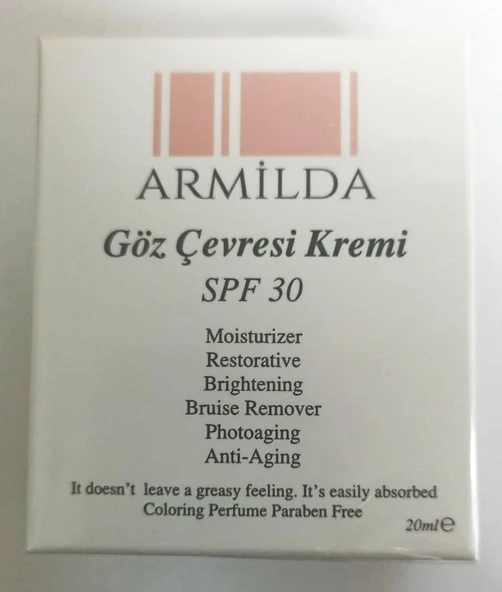 Armilda Göz Çevresi Kremi SPF30 20ml ürün görseli 1