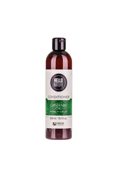 HELLO NATURE Kenevir Yağlı Onarıcı Saç Bakım Kremi 300 ml – Kafein Biyotin Destekli ürün görseli 1