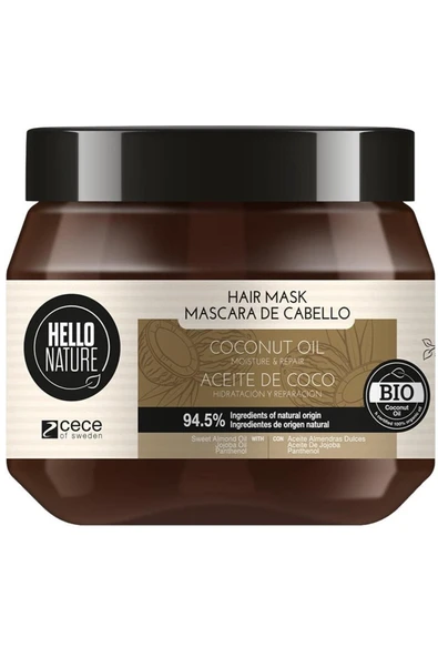 HELLO NATURE Hindistan Cevizi Yağı Saç Maskesi 250 ml ürün görseli 1
