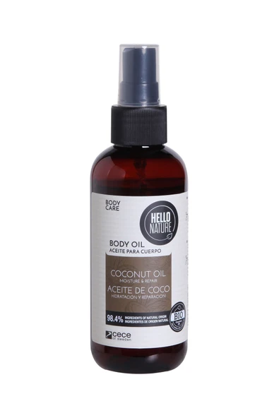HELLO NATURE Hindistan Cevizi Vücut Yağı 130 ml ürün görseli 1