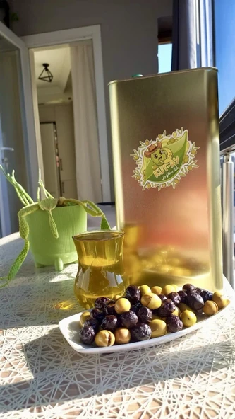 Doğal Sızma Zeytinyağı 5 Litre (Soğuk Sıkım & Yeni Hasat) ürün görseli 1