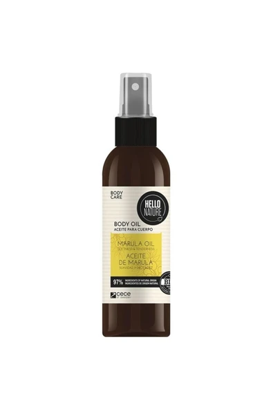 HELLO NATURE Marula Yağlı Vücut Yağı 130 ml – Işıltı Veren Nemlendirici Tropikal Bakım ürün görseli 1