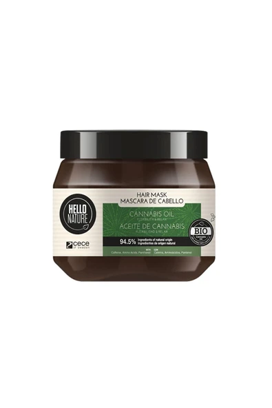HELLO NATURE Kenevir Yağlı Saç Bakım Maskesi 250 ml – Yoğun Besleyici Ve Onarıcı Maske ürün görseli 1