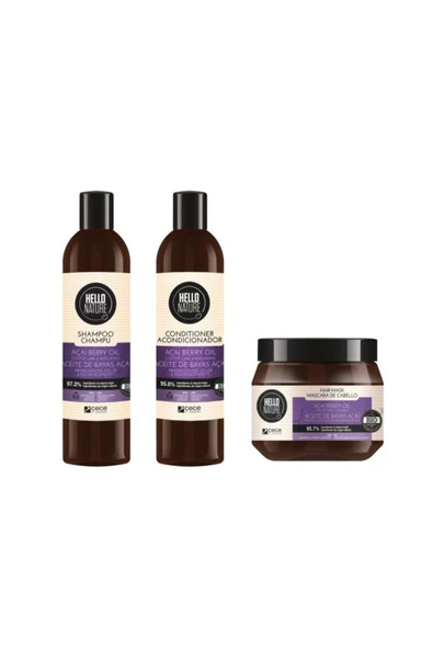 HELLO NATURE Açaiberry Yağı Şampuan 300 ml - Resim 2