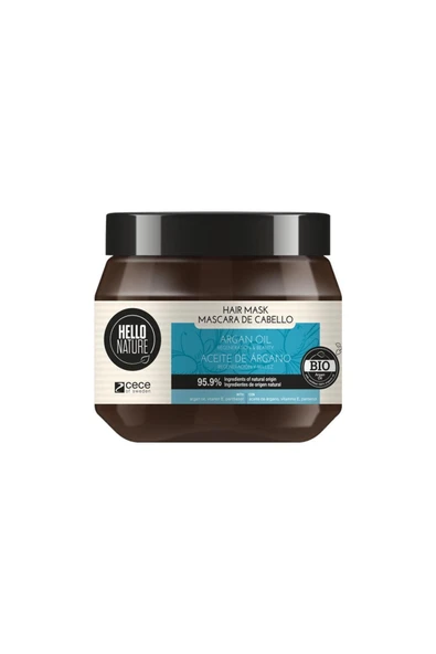 HELLO NATURE Saç Bakım Maskesi Argan Yağlı 250 Ml Saç Maskesi ürün görseli 1