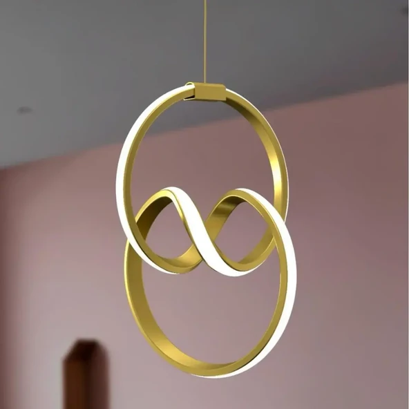 Emily Eskitme Tekli Sarkıt Led Günışığı Ultra Ledli Salon Mutfak Oda Hol Ledli Avize ürün görseli 1