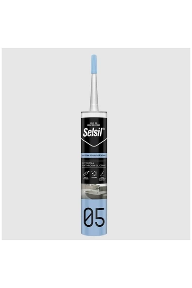 Selsil Mutfak Duşakabin Silikonu Beyaz 280 ml ürün görseli 1