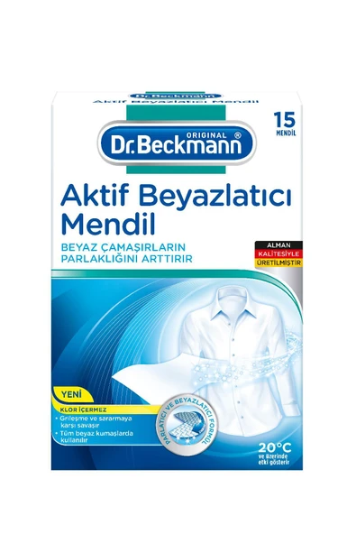 DR. BECKMAN DR BECKMANN MENDIL 15LI AKTIF BEYAZ ÇAMAŞIRLAR İÇİN ürün görseli 1