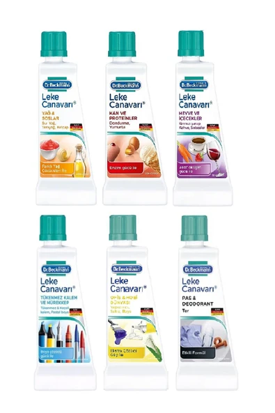 DR.BECKMANN Dr Beckmann Leke Çıkarıcı 6'lı Set (yağ-sos-tükenmez Kalem-kan-meyve-içecek-kahve-boya-sakız-pas) ürün görseli 1
